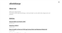 Desktop Screenshot of alienlebarge.ch